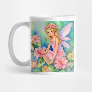 Little fairy, watercolor painting Mug